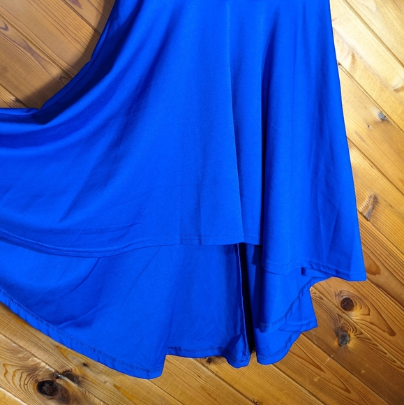 Blue, High-Low Dress - Picture 5 of 7